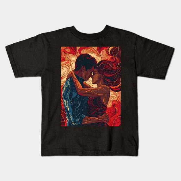 Discover True Romance: Art, Creativity and Connections for Valentine's Day and Lovers' Day Kids T-Shirt by insaneLEDP